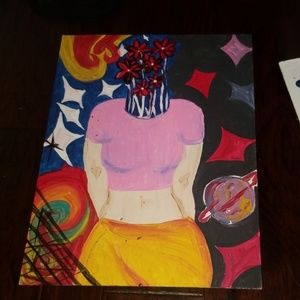 Painting will be framed if purchased